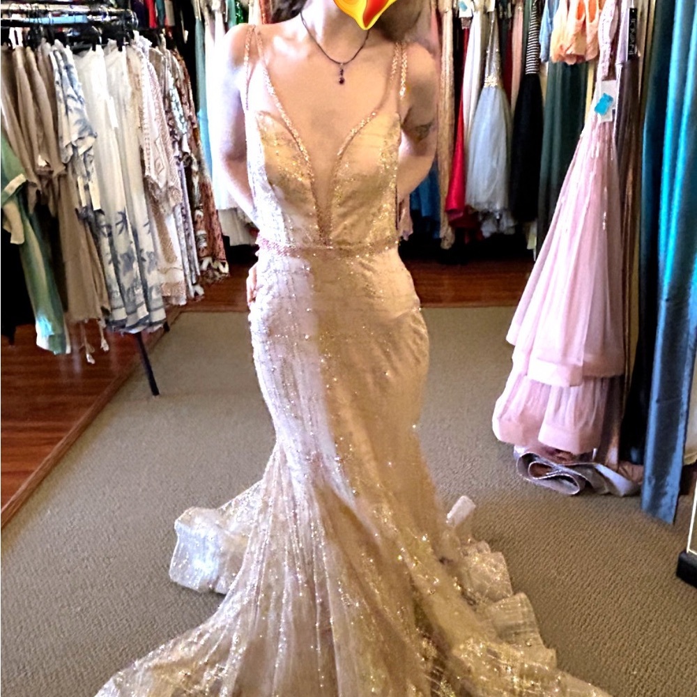 Glamorous Gold Sequin Dress